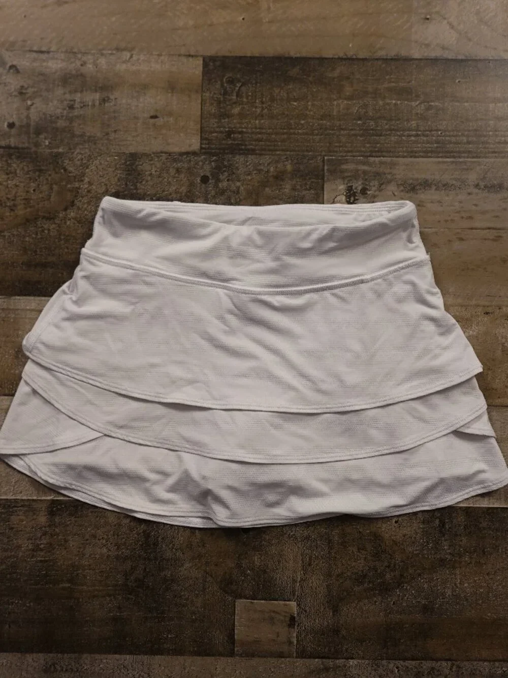 Athleta Girl Swing Skort Tennis Golf Skirt White Athletic Youth M‎ 8-10